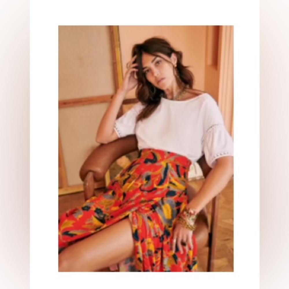 Sezane Alia T-shirt Écru. - Size S